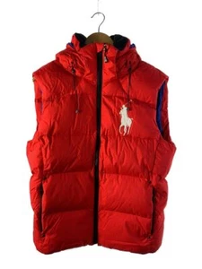 RALPH LAUREN DOWN VEST M NYLON RED Used - Picture 1 of 4
