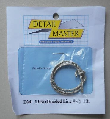 LÍNEA TRENZADA #6 1:24 1:25 DETALLE MASTER CAR MODELO ACCESORIO 1306 Foto 1 de 2