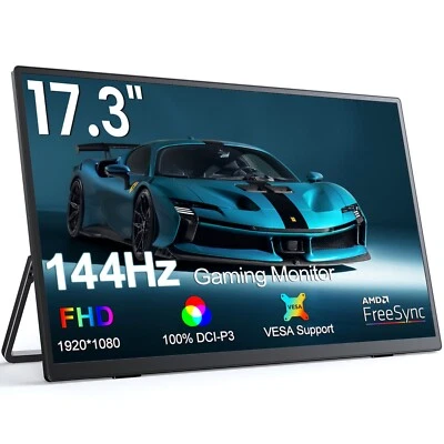 UPERFECT 17,3" Tragbarer Monitor 1920x1080 144Hz Gaming Bildschirm IPS Creen - Bild 1 von 4