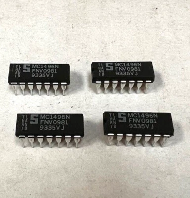 PHILIPS SGS MC1496N MC1496P Balanced Modulator  Demodulator Vintage Radio x4pcs - Image 1 of 4