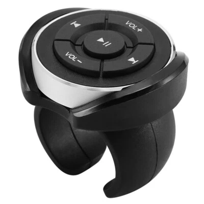 Car Steering Wheel Wireless Bluetooth Remote Control Media Audio Music Button - Image 1 of 4