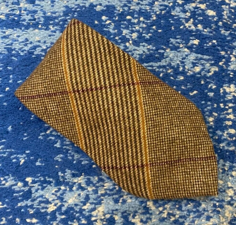 Corbata Ralph Lauren Etiqueta Púrpura Marrón Camel Borgoña Marfil Negro Cachemira Foto 1 de 4