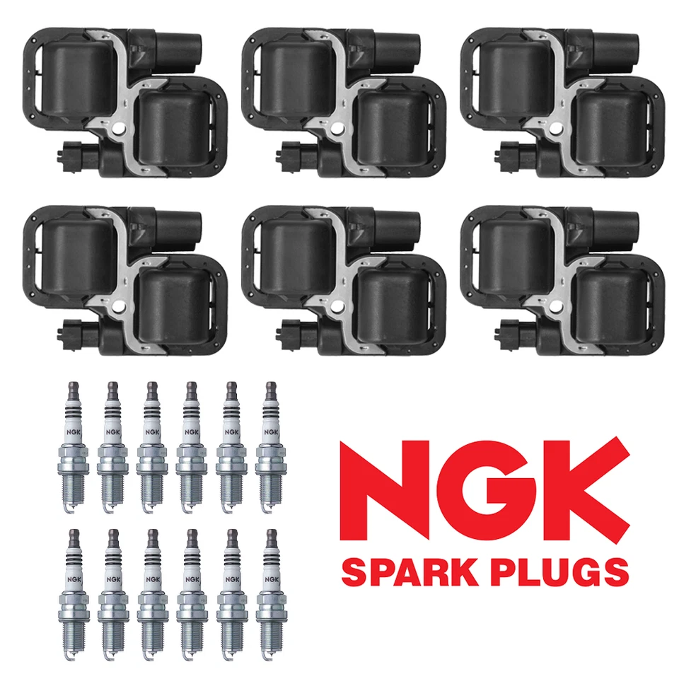 Bobina de encendido y bujía de iridio NGK para Mercedes C240 C280 C320 UF359 1998-05 Foto 1 de 4