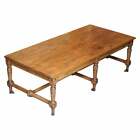 UNIQUE ANTIQUE VICTORIAN 1860 SHIPS REFECTORY DINING TABLE PHOSPHOR BRONZE FEET