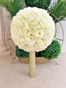 Bling Universal Bouquet Holder Crystal Rhinestone Wedding Bride Bouquet Holder - Picture 1 of 14