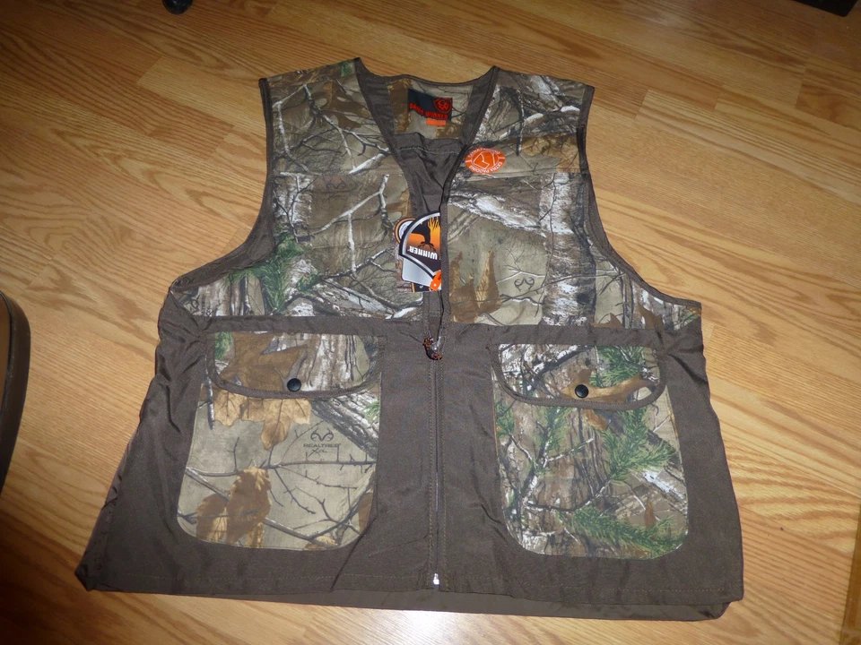 Men's Game Winner Piedmont Camo Vest (Brown) Size Large - New - Image 1 of 1