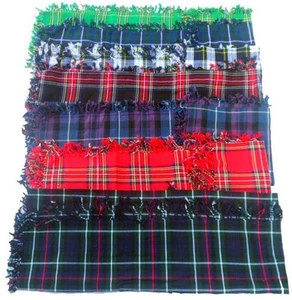 Scottish Piper Kilt Fly Plaids Various Tartan 48" X 48"/Highland Kilt Fly Plaid  - Picture 1 of 19