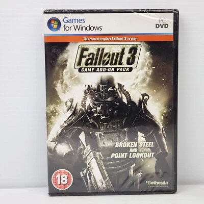 Fallout 3 Game Add-On Pack: Broken Steel And Point Lookout PC DVD Bethesda - Image 1 of 2