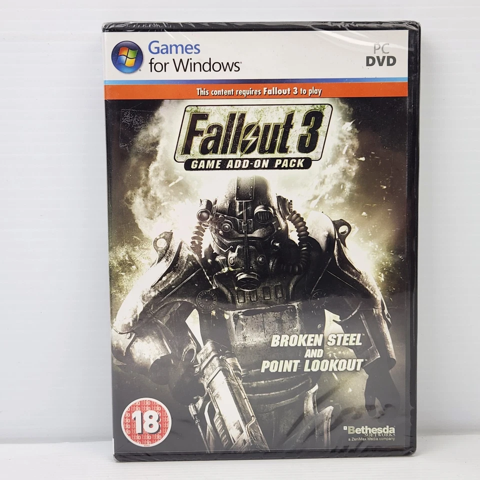 Fallout 3 Game Add-On Pack: Broken Steel And Point Lookout PC DVD Bethesda - Image 1 of 2