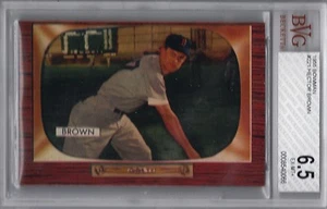 1955 BOWMAN CARD #221 HECTOR "SKINNY" BROWN Graded BVG 6.5 EX-MT+ - Picture 1 of 2