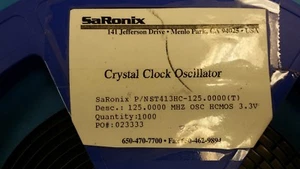 (2 PCS) ST413HC-125.0000 CRYSTAL CLOCK OSCILLATOR 125.000 MHZ HCMOS 3.3V 4PIN - Picture 1 of 4