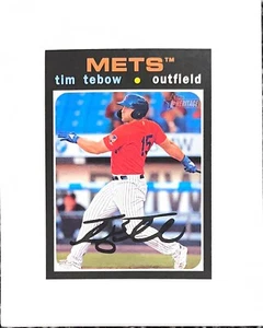 2020 Topps Heritage Minor League Tim Tebow - Syracuse Mets - Bild 1 von 1