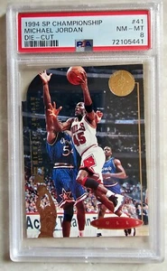 🔥1994 SP Championship NBA Basketball #41 Michael Jordan Die - Cut PSA 8 Invest - Picture 1 of 3