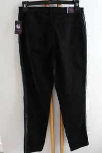 Gloria Vanderbilt Women's Size 8 sparkle NWT Denim Pants Jeans Amanda NEW Black - Picture 1 of 4