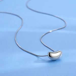 S925 Silver Lovely Lady for women necklace jewelry wedding party noble chain - Picture 1 of 5