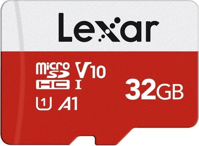 Lexar E-Series 32GB Micro SD Card, microSDHC UHS-I Flash Memory Card x1  - Image 1 of 4