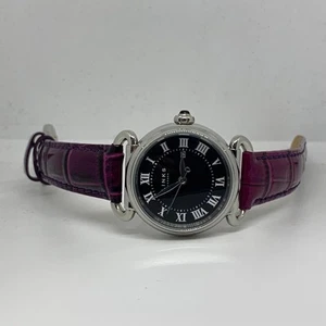 LINKS OF LONDON Damenuhr Driver lila Kroko Armband silber Analog NEU UVP635 - Bild 1 von 4