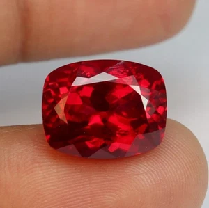 9.65 Ct Natural Certified Burma Red Ruby Cushion Cut Untreated Loose Gemstone - Picture 1 of 6