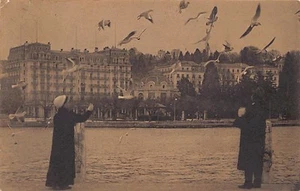 Suisse - OUCHY Lausanne (VD) Hôtels Beau-Rivage et les mouettes - Ed. Jullien Fr - Picture 1 of 2