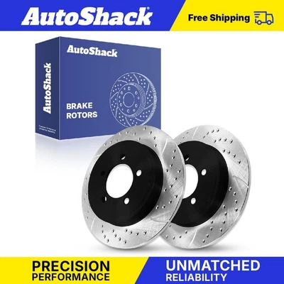 Rear Drilled Slotted Brake Rotors for Ford Explorer Sport Trac 4.0L 4.6L - Image 1 of 4