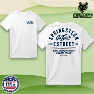 T-shirt Bruce Springsteen And E Street Band lipiec 3 2025 San Siro Stadium Mediolan - Zdjęcie 1 z 1