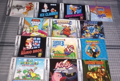 Kirby Nightmare in Dream Land Nintendo GBA Game Boy Advance Manuales Lote de 13 Foto 1 de 4