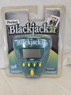 Juego electrónico portátil Radica Pocket Blackjack 21. Nuevo sellado de fábrica 2002 Foto 1 de 4