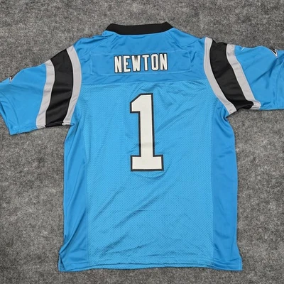 Nike Stitched On Field Carolina Panthers Cam Newton #1 Jersey Mens Size 44 - Image 1 of 4