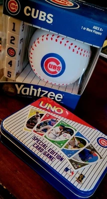 Vintage New Unopened Chicago Cubs UNO & YAHTZEE Games Playoff Party Games!! - Image 1 of 4