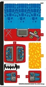 New LEGO DREAMZzz Sticker Sheet - From Set 71458 Crocodile Car - Picture 1 of 1