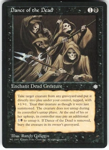 Dance of the Dead U Ice Age ICE Enchant Dead Creature Regular 6 MTG NM - Picture 1 of 2