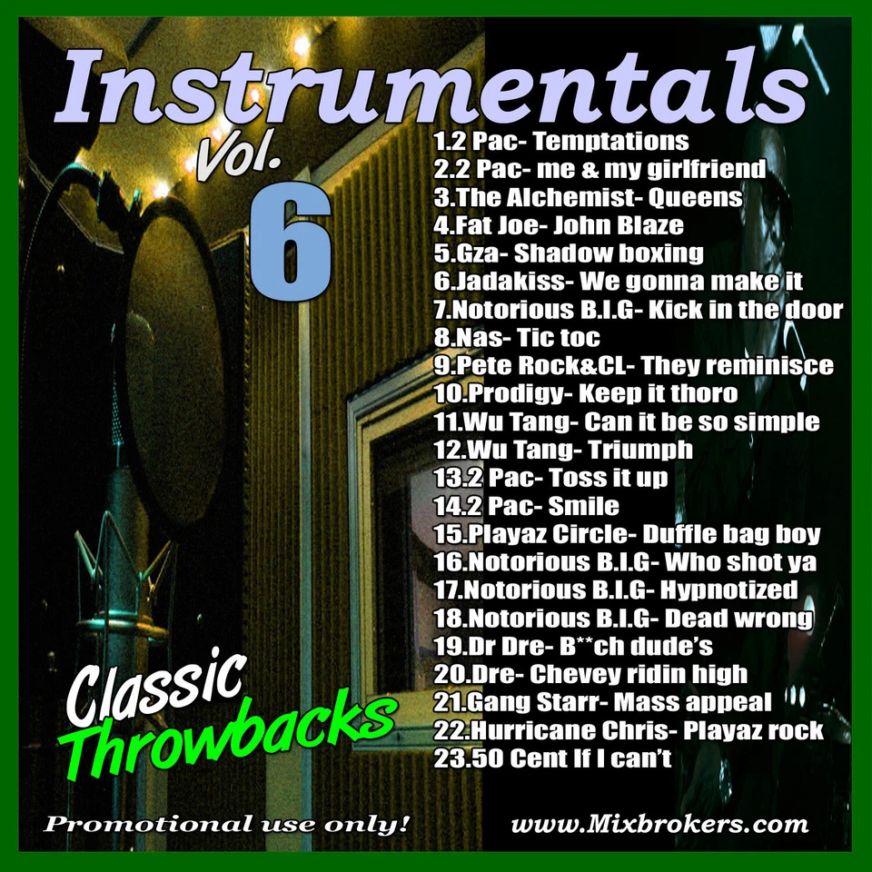 DJ White Rock Instrumentals vol.6 ( Hip Hop ) - Image 1 of 1