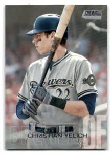 Christian Yelich 2018 Stadium Club Baseball #136 Milwaukee Brewers - Picture 1 of 2