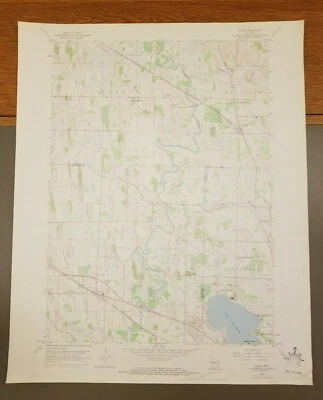 Оригинальная винтажная топографическая карта Ixonia, Wisconsin 1971 USGS 27 дюймов x 22 дюйма - Изображение 1 из 4