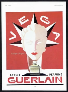 Anuncio Art Deco Guerlain Vega Jacques Darcy 1937 E326 - Imagen 1 de 1