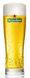 HEINEKEN HALF PINT LAGER BEER GLASS VINTAGE HOME BAR MANCAVE CHRISTMAS GIFT - Picture 1 of 8