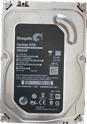 Apple Certified 2TB Internal HHD 7200RPM 3.5 2000GB Seagate Desktop 655-1725C - Image 1 of 3