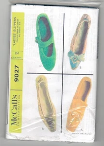 McCall’s Re-Printed Pattern No. 9027 Ladies’ Slippers/shoes - Picture 1 of 2