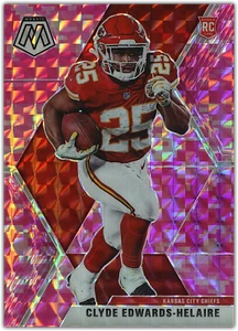 CLYDE EDWARDS-HELAIRE 2020 Panini Mosaic NFL PINK CAMO RC #212 ~ Chiefs - Picture 1 of 3