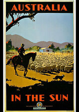 1935 AUSTRALIA IN THE SUN VINTAGE REPRO TRAVEL AD ART PRINT POSTER