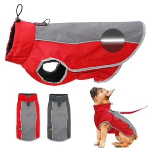 Abrigo de invierno para perros impermeable mascota reflectante polar ropa chaqueta bulldog francés - Imagen 1 de 14