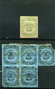 ESTADOS UNIDOS DE COLOMBIA, - ARMAS variedades 1870/80 - Imagen 1 de 3
