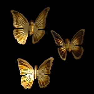 Juego de decoración de arte de pared vintage Homco INTERIORES DE HOGAR MARIPOSAS DE LATÓN de metal 3 - Imagen 1 de 10