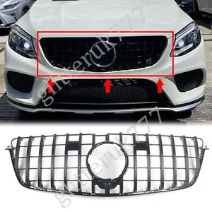 Parrilla delantera salida de parrilla negra para Mercedes Benz Clase GL X166 2013-2015 - Imagen 1 de 14