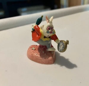 Vintage Disney Tiny Kingdom Alice in Wonderland White Rabbit Figurine - Picture 1 of 6
