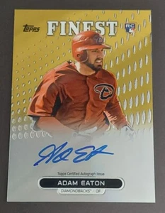 2013 Topps Finest #RA-AE Adam Eaton Gold Refractor AUTO Rookie RC #d 28/50 - Picture 1 of 2
