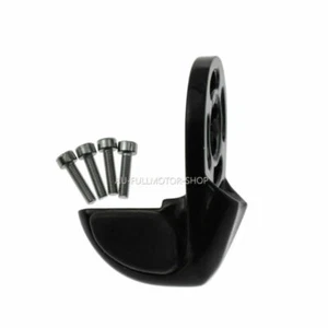 Motorcycle All Black Hand Grips Wrist Pad Throttle Assist Fit For ISO-Grips - Picture 1 of 6