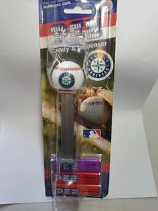 Dispensador de dulces de béisbol Pez Seattle Mariners MLB sellado de fábrica nuevo de lote antiguo - Imagen 1 de 2