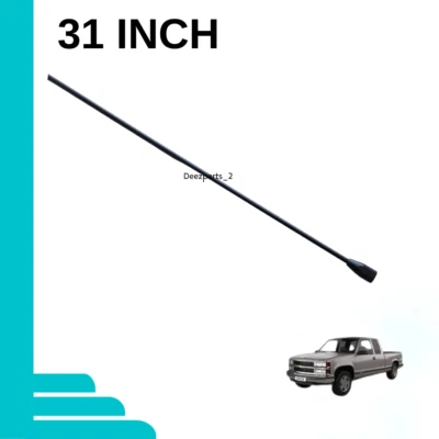 31" Antenna Black for Chevrolet C1500 C2500 C3500 1988-2000 Female - Image 1 of 4