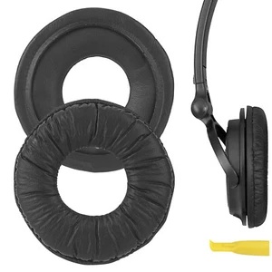 Geekria Leatherette Ear Pads for Sony MDR-V150 ZX110NC ZX330 Headphones (Black) - Picture 1 of 6